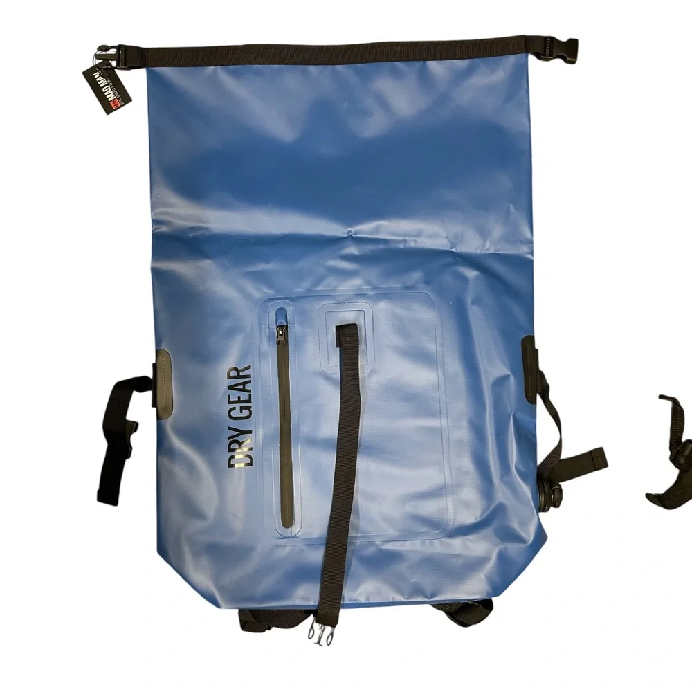 Mad Men Drygear‎ Dry Bag Tactical Backpack Waterproof PVC Blue Outdoors NWT
